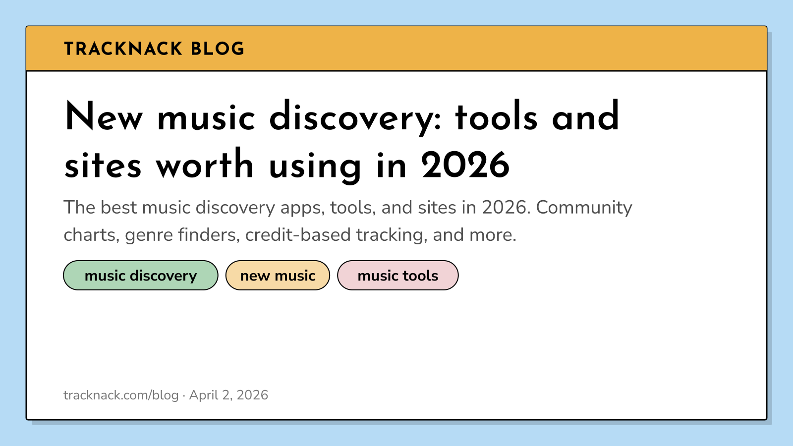 New music discovery: tools and sites worth using in 2026