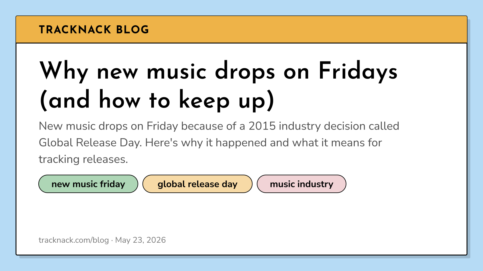Why new music drops on Fridays (and how to keep up)